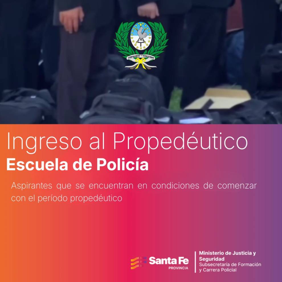 CICLO 2026-2027 - TECNICATURA SUPERIOR EN SEGURIDAD PÚBLICA Y CIUDADANA CON ORIENTACION POLICIAL   