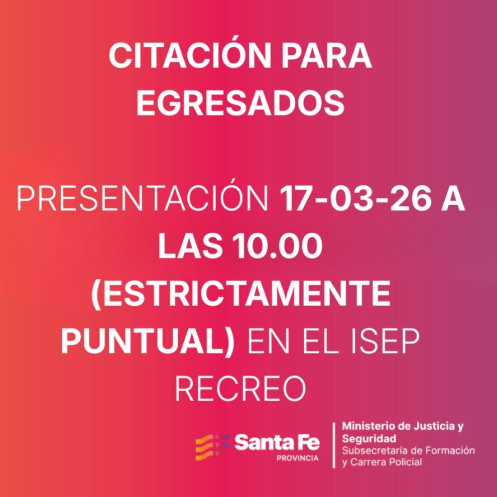 NUEVA CITACIÓN Y NOTIFICACIÓN PARA EGRESADOS DE LA COHORTE 2024-2025