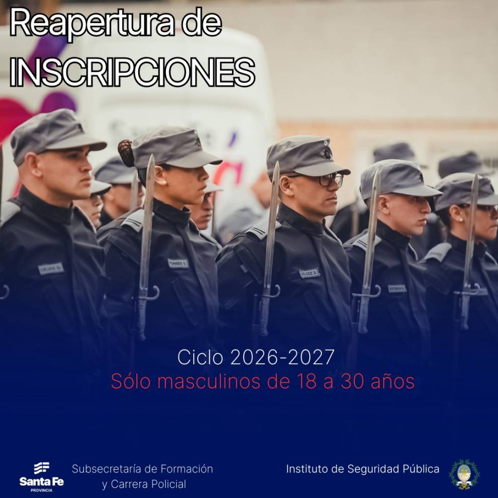 REAPERTURA DE INSCRIPCIONES CICLO 2026-2027 SOLO MASCULINOS