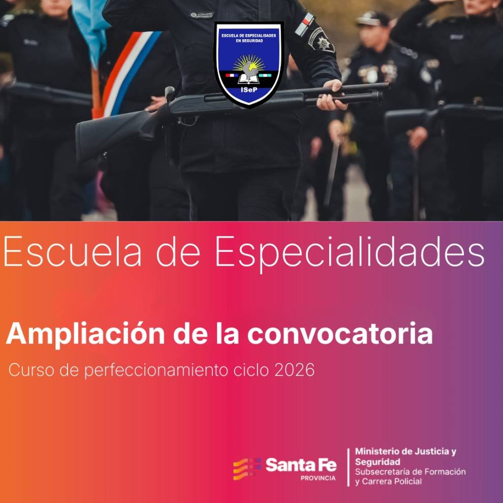 ESCUELA DE ESPECIALIDADES EN SEGURIDAD PÚBLICA - AMPLIACION CONVOCATORIA