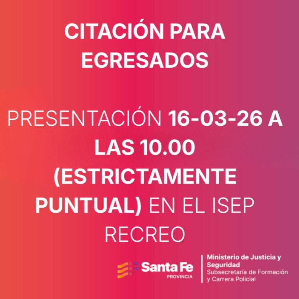 NUEVA CITACIÓN Y NOTIFICACIÓN PARA EGRESADOS DE LA COHORTE 2024-2025