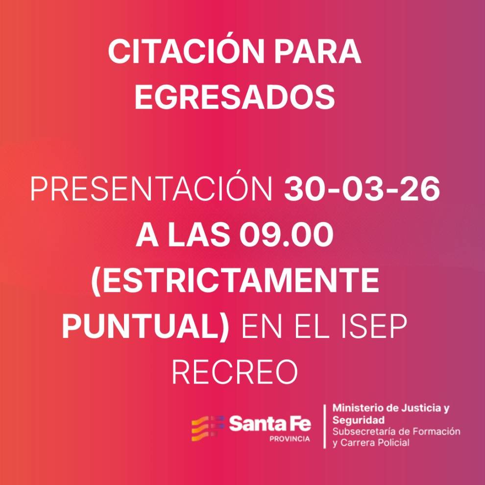 NUEVA CITACIÓN Y NOTIFICACIÓN PARA EGRESADOS DE LA COHORTE 2024-2025