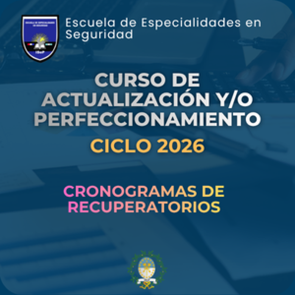 Recuperatorio Académico y Operacional EES, Perfeccionamiento 2026