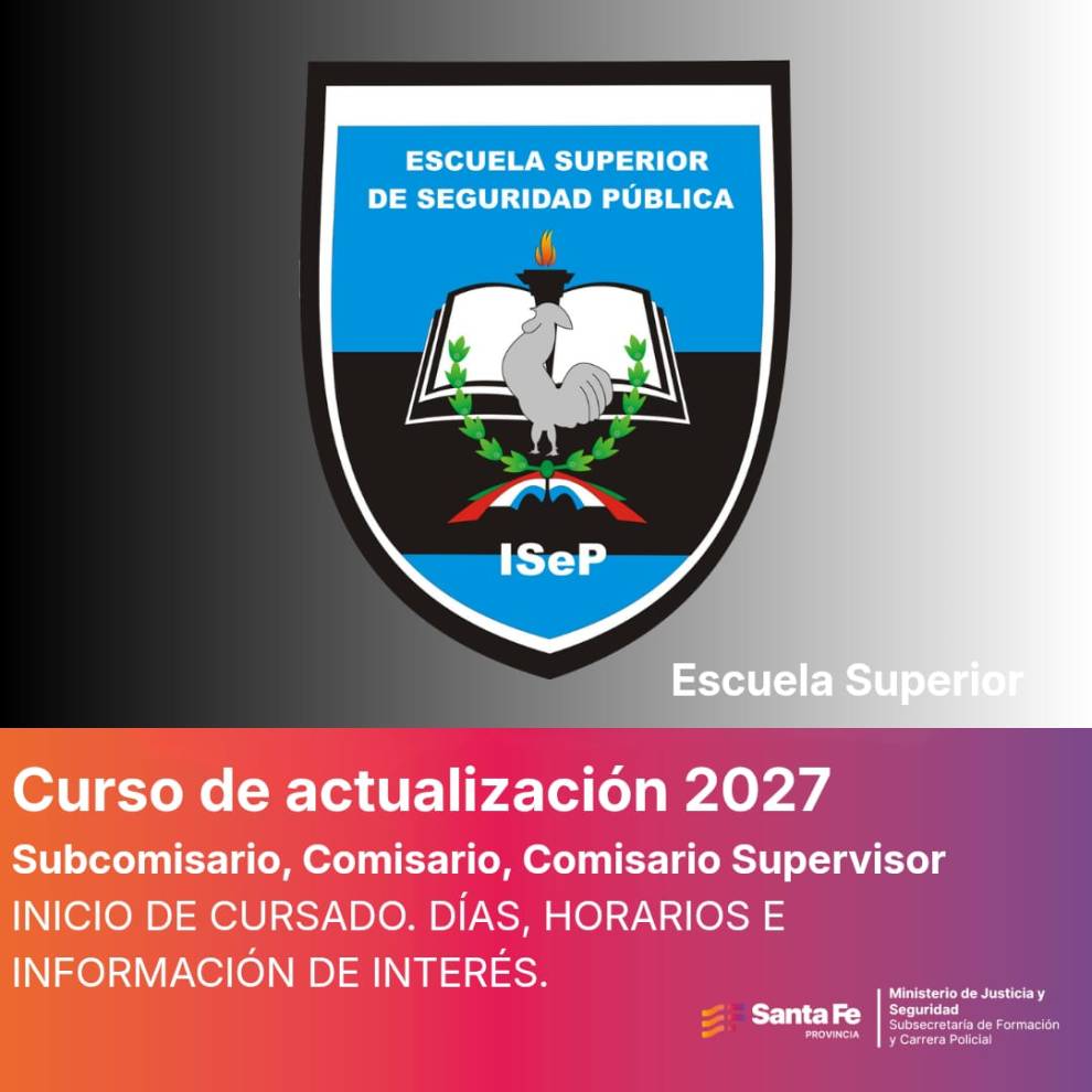 Escuela Superior de Seguridad Pública- Curso de Actualización y Perfeccionamiento 2027